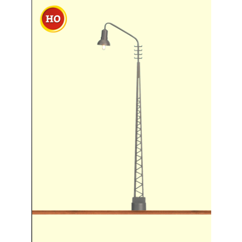 Brawa 84015 - Gittermastleuchte, Stecksockel mit LED