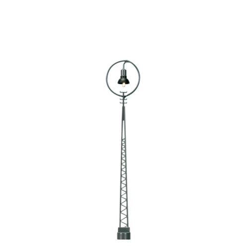 Brawa 84027 - Gittermastleuchte mit Ring, Stecksockel mit LED