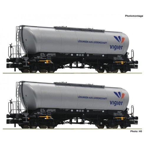 Fleischmann 848905 - 2-tlg.Set Silowagen Vigier
