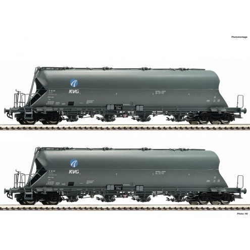 Fleischmann 849002 - 2-tlg.Set Silowg.Uacs,KVG
