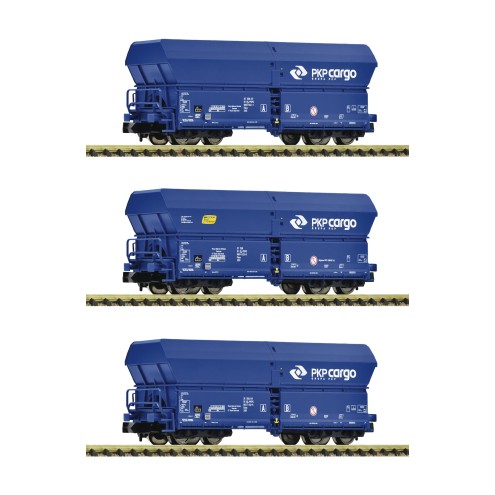 Fleischmann 852330 - 3-tlg. Set: Selbstentladewagen, PKP Cargo, Ep. VI