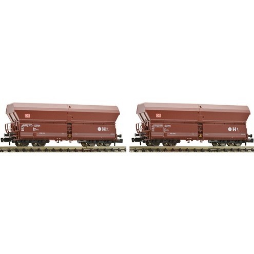 Fleischmann 852417 - 2-tlg. Set Großraum-Selbstentladewagen Bauart Falns183, DB AG
