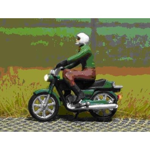 BICYC-LED 878302 - Mokick Fahrer mit Jacke und Helm