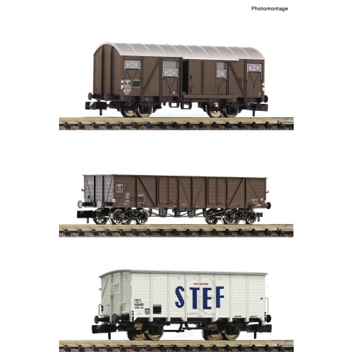 Fleischmann 880904 - 3-tlg. Set Güterwagen SNCF