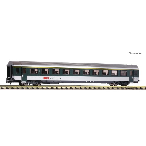 Fleischmann 890326 - Reisezugwagen 1. Klasse, SBB, grün/grau