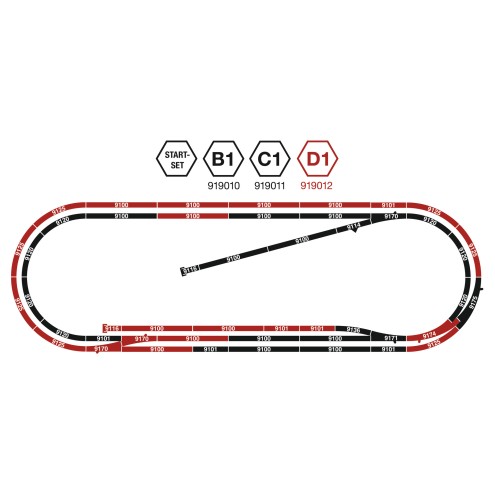 Fleischmann 919012 - Gleisset D1