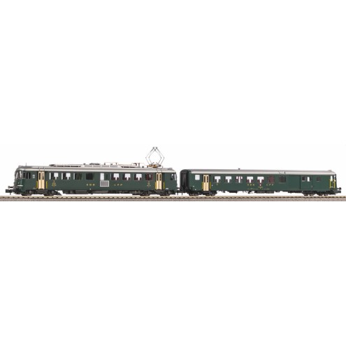 Piko 94167 - N-Set Triebwg./Sound RBe 4/4 und Bt Steuerwg. grün mit alter Schrift SBB IV