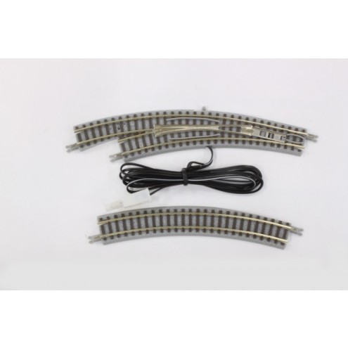 Rokuhan 97026 - Bogenweiche, links R220/195-30° + Gleis gebogen R195-30°