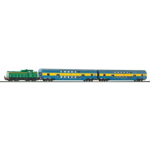 Piko 97934 - Start-Set SM42 mit Doppelstockwagen PKP