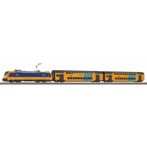 Piko 97939 - S-Set E-Lok Personenzug mit 2 Doppelstocksitzwagen NS A-Gleis & B V
