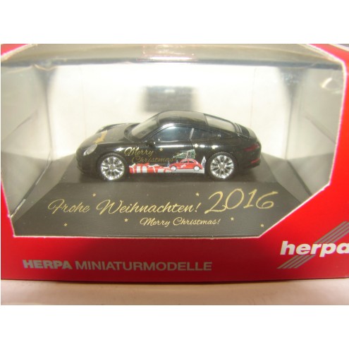 Herpa 101998 - Porsche 911 Carrera 4S "HERPA Weihnachts-PKW 2016"