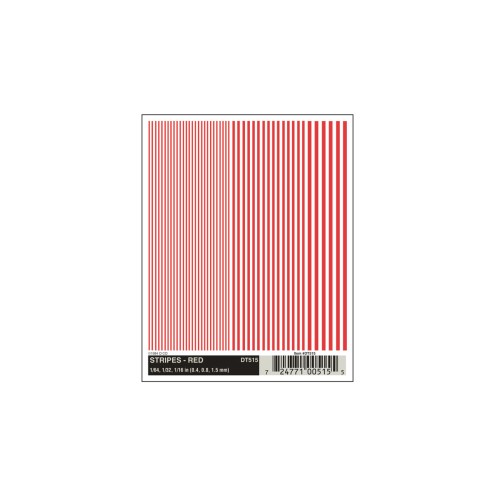 Woodland DT515 - Stripes - Red