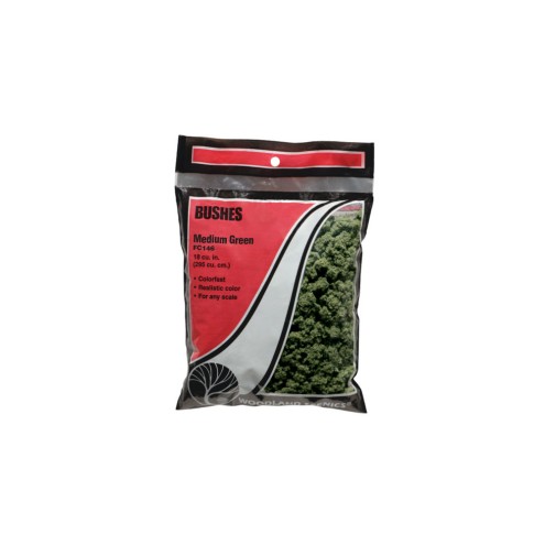 Woodland FC146 - Medium Green Bushes (Bag)
