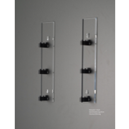 Trainsafe GWH-G-1S - Geteilte Wandhalterung Spur G für 1 Röhre 37 cm lang