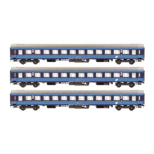 Jägerndorfer JC61400 - 3er Set UIC-X Liegewagen ÖBB, Ep.IV