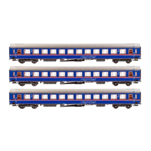 Jägerndorfer JC61401 - 3er Set Liegewagen ÖBB Nightjet, Ep.VI