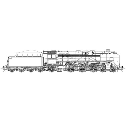 Lenz 40201-10 - Dampflok BR01 226, DR, Ep.3, Wagner Windleitbleche