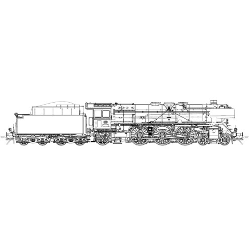 Lenz 40201-11 - Dampflok BR01 DB, Ep.4, Witte Windleitbleche