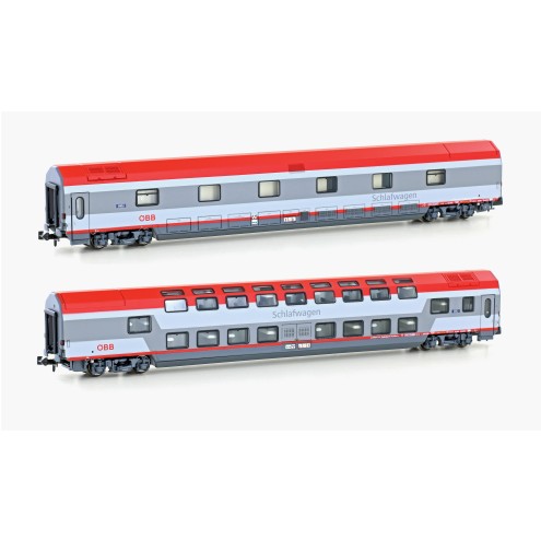LS Models LS97001N - 2er Set Schlafwagen WLABmz + WLBmz ÖBB, Ep.V