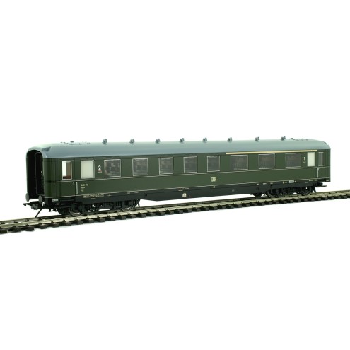 Lenz 41262-04 - Schürzenwagen ABC4ü-39, DR, Epoche 3, RAL 6007