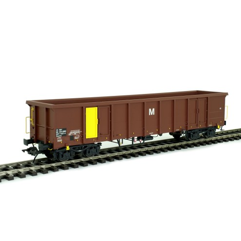 Lenz 42142-08 - Hochbordwagen Eanos, SBB, Epoche 5, braun-gelb
