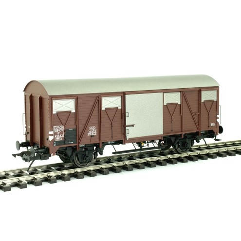 Lenz 42246-02 - Güterwagen K4, Stahldach, SBB, Epoche 3, Nr.49662