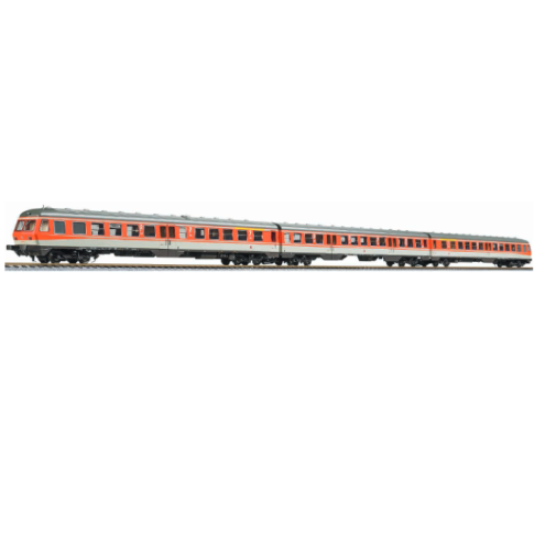 Liliput 133168 - Dieseltriebw. BR 614/914, blutorange/kieselgrau, 3-tlg., Umbau, DB AG, Ep.V