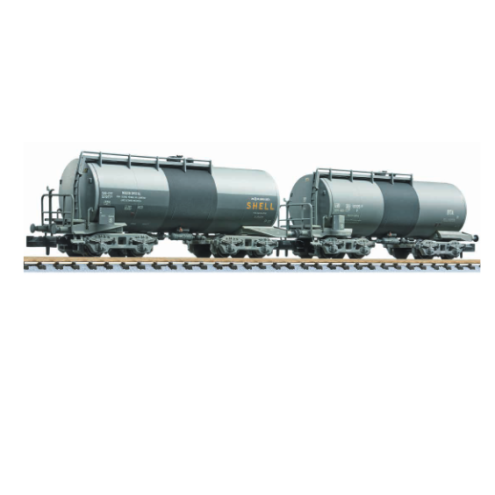 Liliput 260115 - 2-tlg. Set, 4-achs. Kesselwagen, "B.T.A.", SBB-CFF, Ep.III