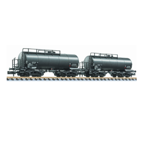 Liliput 260116 - 2-tlg. Set, 4-achs. Kesselwagen, NS, Ep.III