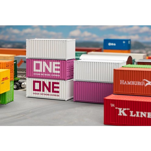 Faller 182052 - 20` Container ONE, 5er-Set