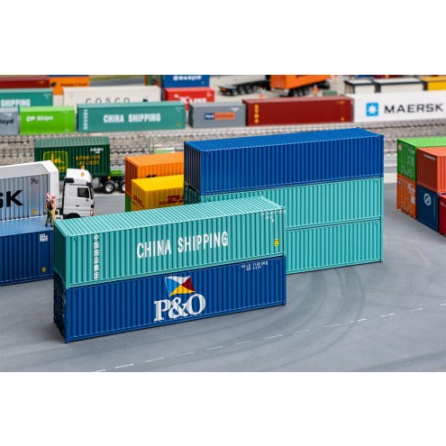 Faller 182151 - 40` Container, 5er-Set
