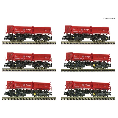 Fleischmann 6660023 - 6er Display Muldenkipwag. DB-A