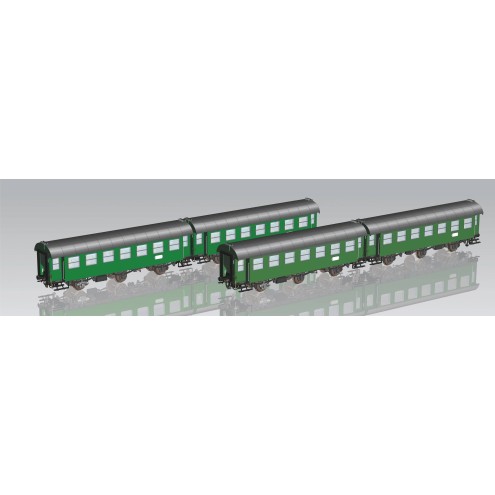 Piko 58268 - 4er Set Umbauwagen Gastarbeiter DB IV