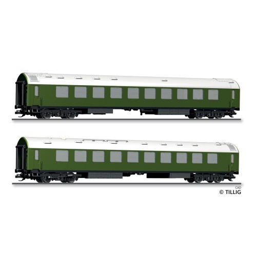 Tillig 01081 - Set „Salonwagen der DDR-Regierung Baujahr 1966“ der DR