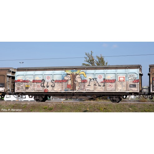 Hobbytrain H24663 - Schiebewandwagen Hbbillns SBB, Ep.VI, Graffiti-Serie (3)