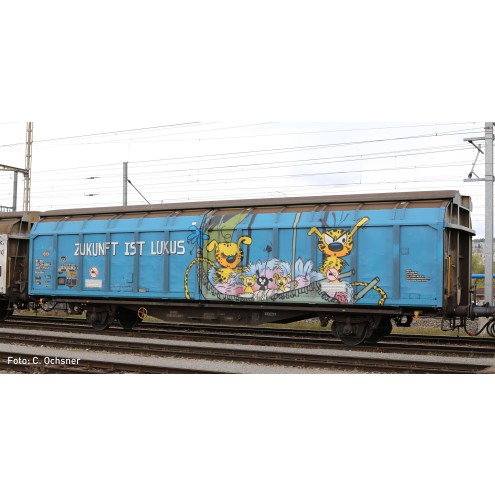 Hobbytrain H24666 - Schiebewandwagen Hbbillns SBB, Ep.VI, Graffiti-Serie (4)