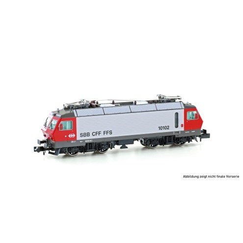 Hobbytrain H28404 - E-Lok Re 4/4 IV (10102) SBB, Ep.IV, rot/hellgrau