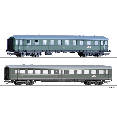Tillig 01084 - Reisezugwagenset „D 118 Leipzig-Köln“ der DR