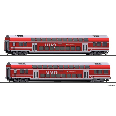 Tillig 01093 - Reisezugwagenset „S-Bahn Dresden“ der DB AG