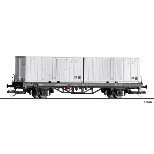 Tillig 17484 - Containertragwagen Post der Deutschen Post