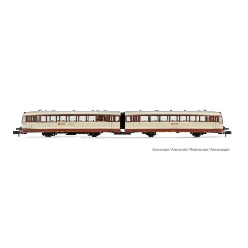 Arnold HN2353 - RENFE, zweiteiliger Dieseltriebwagen der Reihe 591.500, creme-braune Estrella-Farbgebung