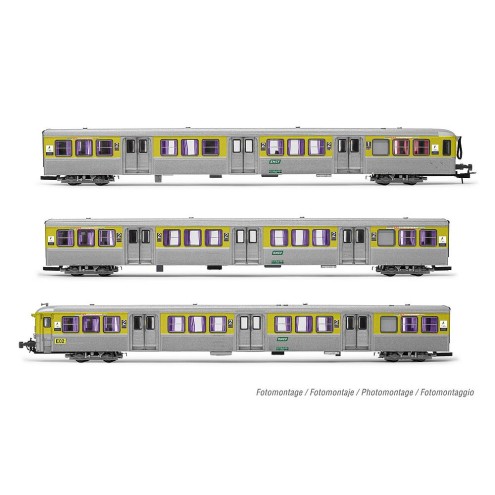 Jouef HJ4186 - SNCF, 3-tlg. Set RIO 78 TER (ex NPDC) Reisezugwagen