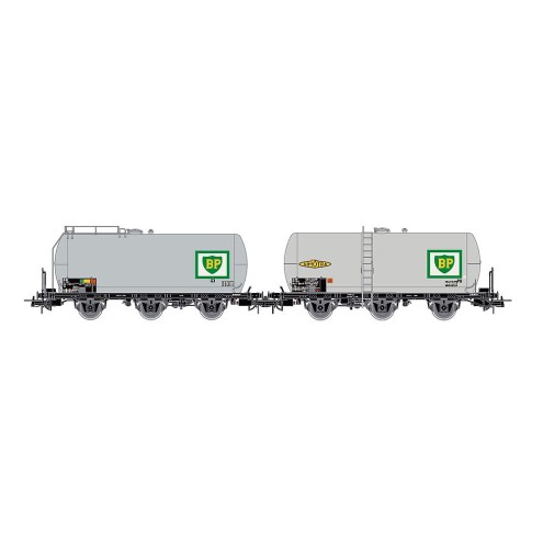 Jouef HJ6247 - SNCF, 2-tlg. Set 3-achs. Kesselwagen