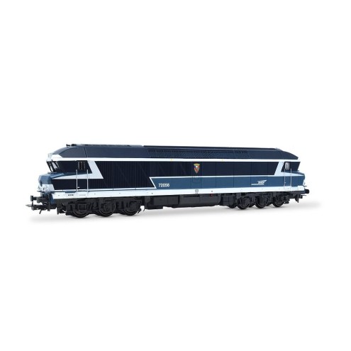 Jouef HJ2621 - SNCF, 6-achs. dieselelektrische Mehrzwecklokomotive CC 72056 La Bourboule, Blau, Casquette-Logo