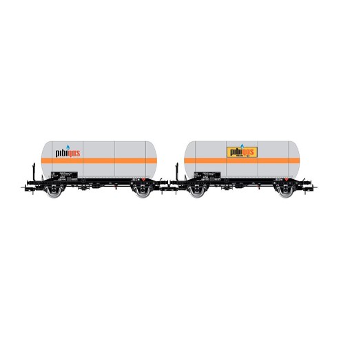 Rivarossi HR6621 - FS, 2-tlg. Set 2-achs. Gaskesselwagen