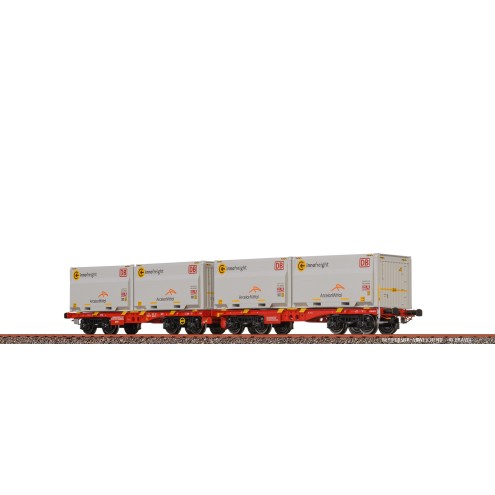 Brawa 51137 - H0 Drehgestellflachwagen Sggmmrrs "ArcelorMittal" DB AG