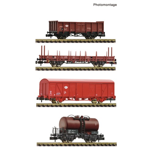 Fleischmann 6660096 - 4-tlg. Gueterzug MAV