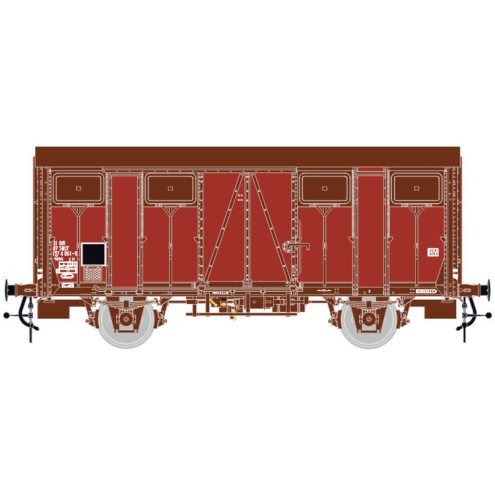 LS Models LS31302 - Ged. Güterwagen Gms OCEM Permaplex, Ep.IVa