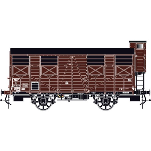 LS Models LS31313 - Ged. Güterwagen Kf 19 OCEM SNCF, Ep.IIIb