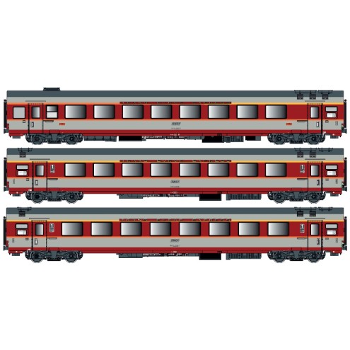LS Models LS40801DC - 3er Set GC Personenwagen SNCF, Ep.IV, Jules Verne, B